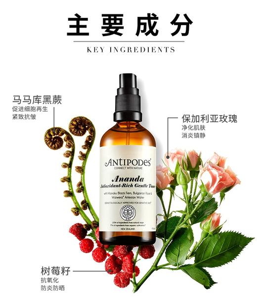 【新西兰直邮】新西兰安媞珀Antipodes抗氧化温和爽肤水100ml深层补水滋养持久保湿JPY带授权招加盟代理 商品图2