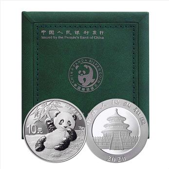 2020年熊猫普制30克银币