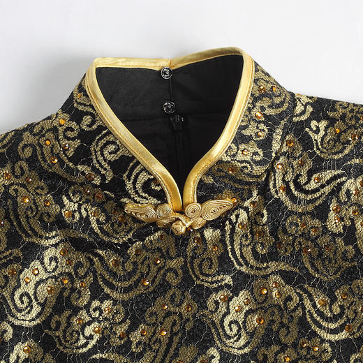 DLQ-A2168秋季新款走秀旗袍改良版连衣裙 商品图2