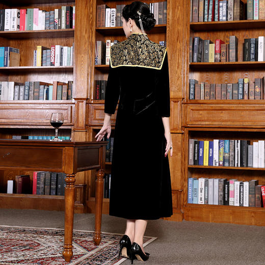 DLQ-A2168秋季新款走秀旗袍改良版连衣裙 商品图1