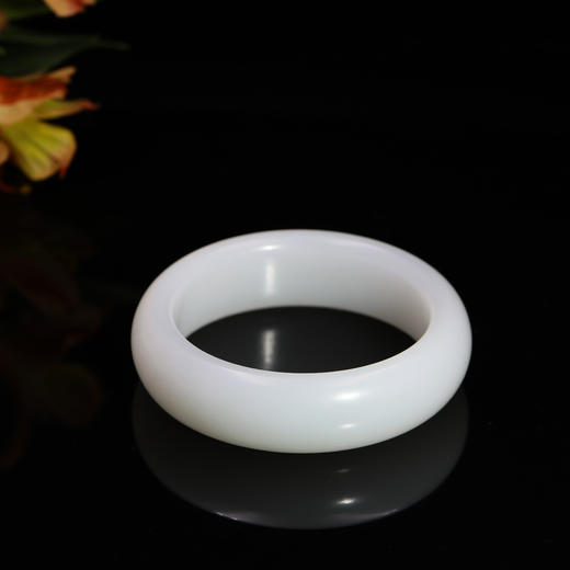 和田玉（羊脂玉）俄料手镯--平安镯107g/58# 商品图3