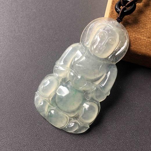 高冰种飘阳绿翡翠大观音 商品图3