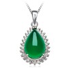 四福珠宝 S925银天然绿玉髓吊坠 送不过敏钛钢项链【下单即送HN1075508716 】JPY带授权招加盟代理 商品缩略图0