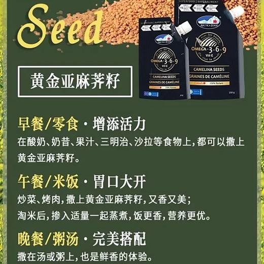 加拿大ArcticaFood北极食品 黄金亚麻荠子 JPY带授权招加盟代理 商品图8