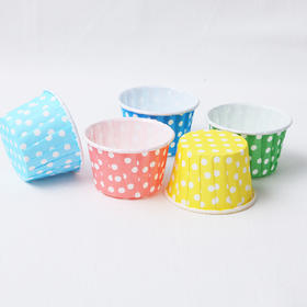 卷边淋膜纸杯 杯子蛋糕杯马芬杯麦芬杯 多种颜色 随机发货