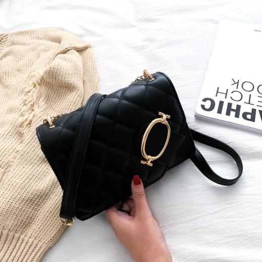 【服饰鞋包】包包女新款潮秋季韩版百搭流行时尚菱格链条斜挎包 商品图2