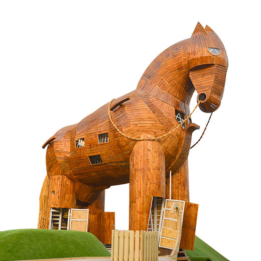 特洛伊木马户外攀爬钻洞玩具组 商品图4