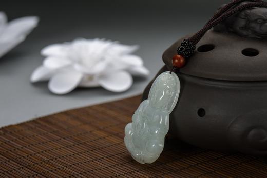 四福珠宝 A货天然翡翠观音吊坠JPY带授权招加盟代理 商品图8