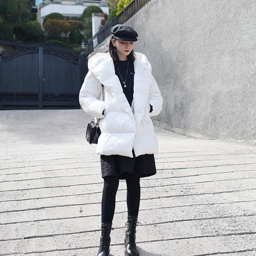 【不退换】F183琼羽/冬日暖阳 90白鹅绒保暖大被子羽绒服女冬 商品图3