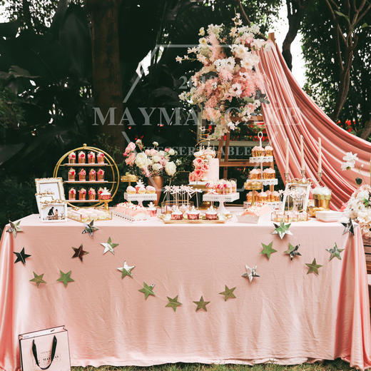 森系粉色主题甜品台 商品图0