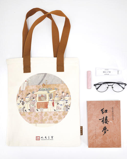 孙温红楼系列·全新拉链款帆布包（元妃省亲） 商品图6
