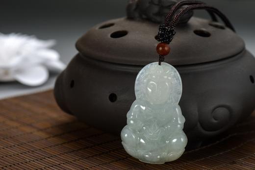 四福珠宝 A货天然翡翠观音吊坠JPY带授权招加盟代理 商品图7