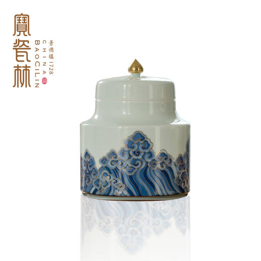 宝瓷林江海无涯描金茶叶罐 商品图4