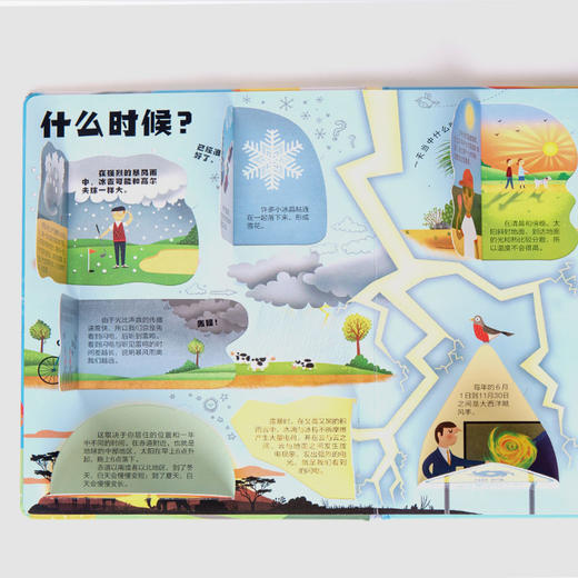 你问我答科普翻翻书·W系列 天气 尤斯伯恩 科普百科 商品图3