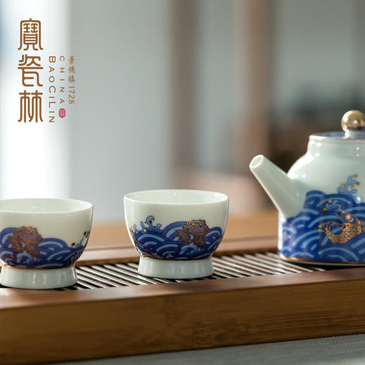 宝瓷林江海无涯圆珠壶一壶两杯 商品图4