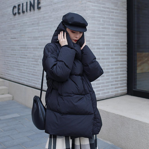 【不退换】F183琼羽/冬日暖阳 90白鹅绒保暖大被子羽绒服女冬 商品图2