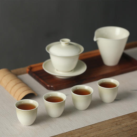 功夫茶具.草木灰釉陶瓷品茗杯.鼔腹杯 商品图4