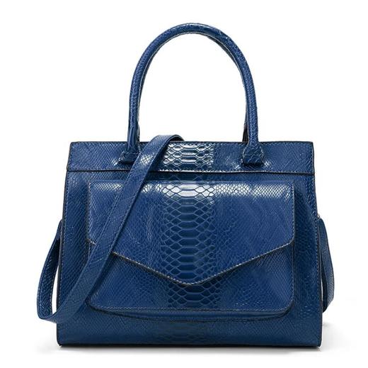 【服饰鞋包】蛇纹手提大包欧美时尚女士包包简约大气单肩包时尚百搭包 商品图1
