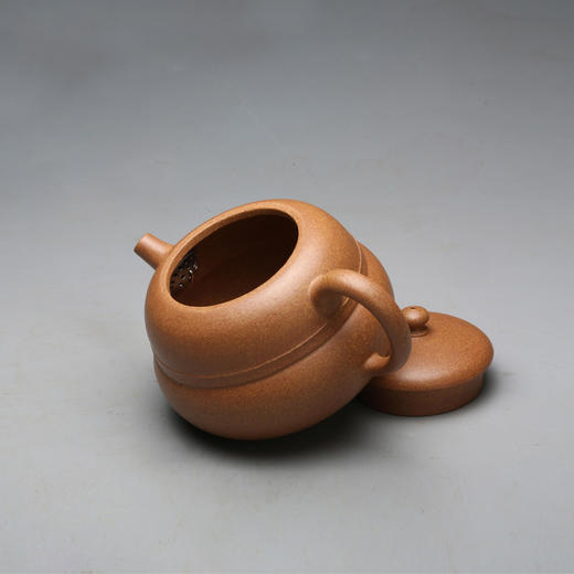 紫砂壶 宜兴名家手工原矿段泥福禄双全壶普洱泡茶壶 商品图1