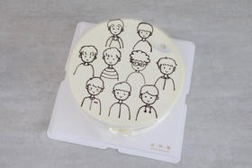 集体生日头像手绘蛋糕