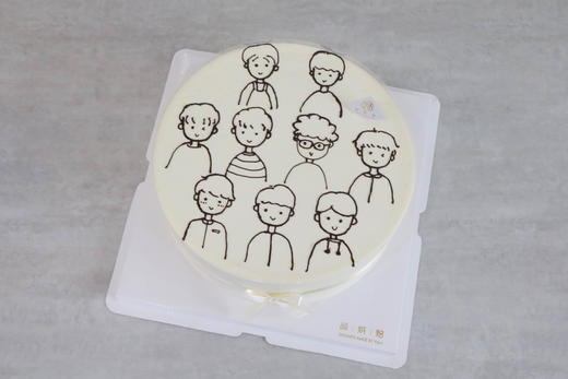 集体生日头像手绘蛋糕 商品图0