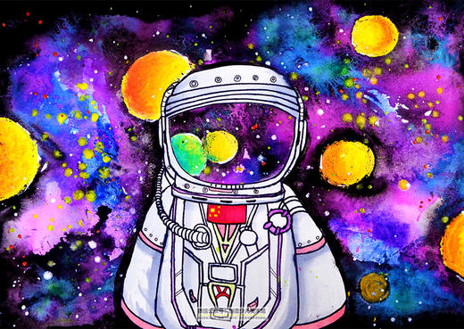 《太空中的宇航员》宇宙星球【自动发货：下单后，点击手机短信中收到的链接，即可获取文件下载的链接；如有任何问题，可添加客服微信hm33268获得帮助】 商品图0