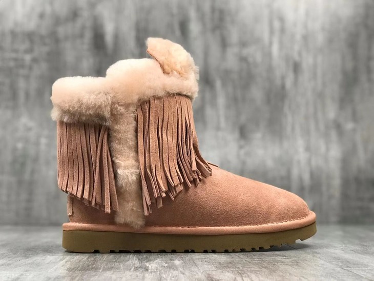 ugg秋冬女士雪地靴时尚休闲短靴流苏百搭精灵潮靴1101016