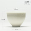 功夫茶具.草木灰釉陶瓷品茗杯.鼔腹杯 商品缩略图0