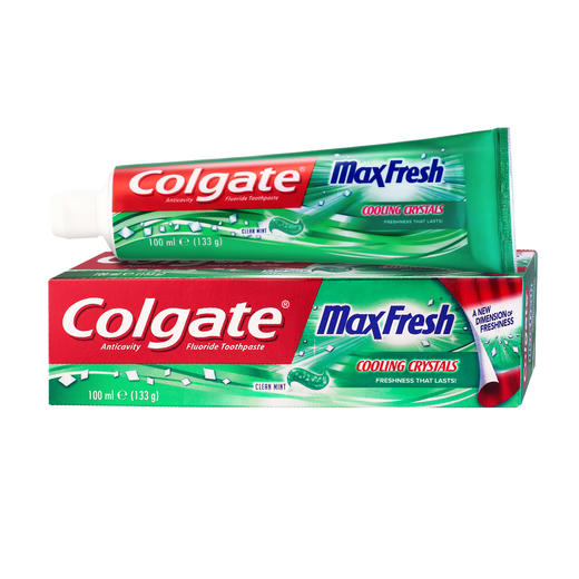 高露洁colgate进口冻感冰爽薄荷牙膏133g3支绿色冰镇留兰