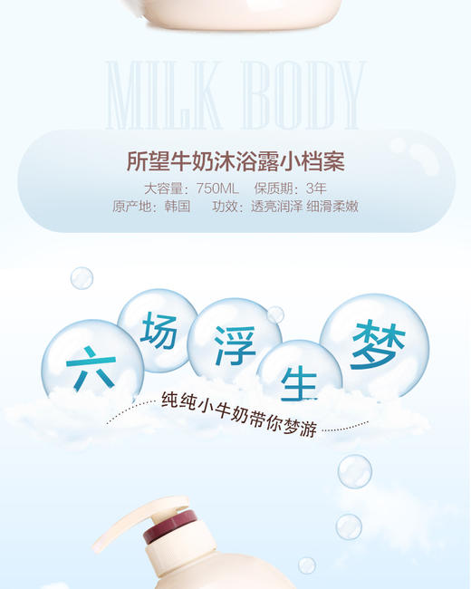 Somang所望 牛奶沐浴露750mlJPY带授权招加盟代理 商品图2
