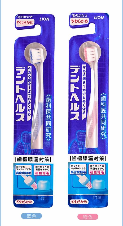 日本LION狮王D.HEALTH牙龈护理牙刷软毛型1支（蓝、粉随机）JPY带授权招加盟代理 商品图9
