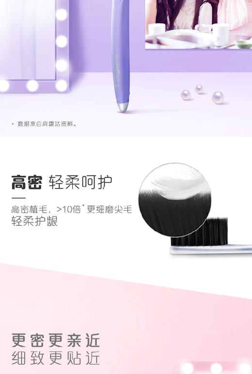 【品牌直供】高露洁成人迷你刷头超密丝炭超细软毛牙刷 2支装 颜色随机JPY带授权招加盟代理 商品图5
