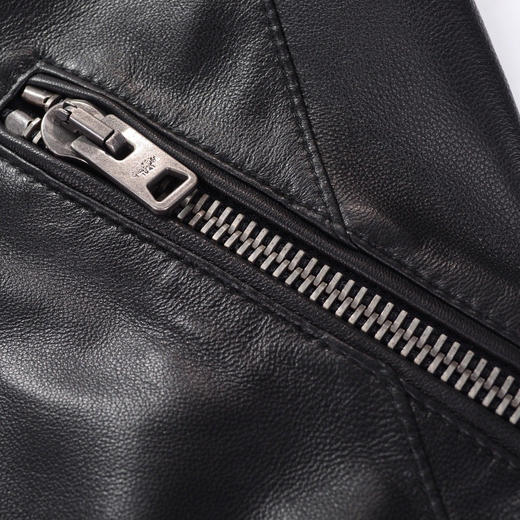 马车 立领 新款女士羊皮机车真皮衣/皮夹克 特惠 Z-3772 商品图7