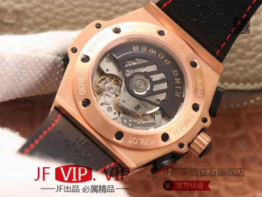 HB宇舶法拉利F1 玫瑰金款，表圈直径46mm，表壳直径52mm，前后蓝宝石镜面，克隆4100机芯（同步原装计时功能） 超复杂制作工艺 商品图6