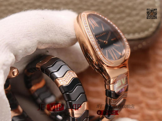 BV宝格丽SERPENTI系列，陶瓷表壳：陶瓷＋316#精钢表带：陶瓷+记忆弹簧表冠：陶瓷+316#精钢表盘：陶瓷表底：陶瓷玻璃：蓝宝石机芯 商品图5