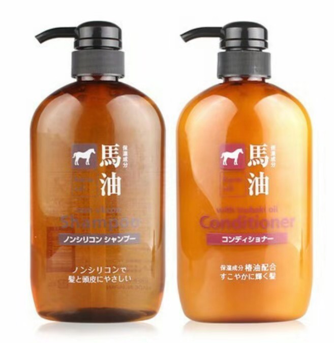 【精品推荐】熊野油脂会社 无硅油马油洗发水600ml+马油护发素600ml【新旧版本随机发】JPY带授权招加盟代理
