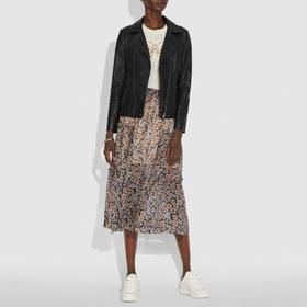 马车 立领 新款女士羊皮机车真皮衣/皮夹克 特惠 Z-3772