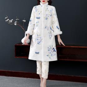 RFG-秋季新款中国风汉服改良旗袍重工刺绣上衣外套