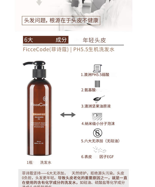 【新品推荐 】澳洲FicceCode菲诗寇护发素260mlJPY带授权招加盟代理 商品图5