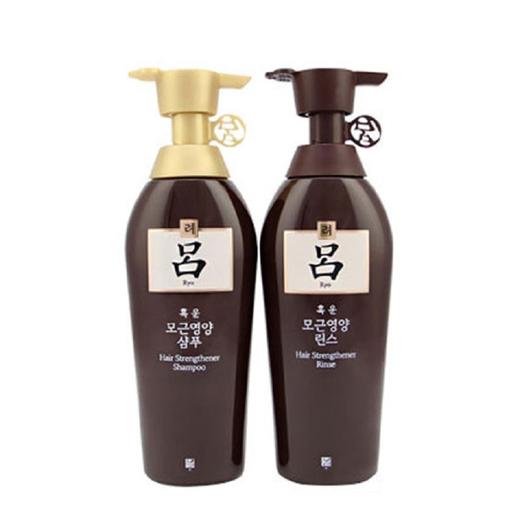 【精品推荐】韩国 Ryo/吕 棕吕含光耀护损伤修护洗发水+护发素套装400ml+400mlJPY带授权招加盟代理 商品图0