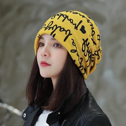 (帽子围脖二合一)秋冬帽子女韩版头巾帽保暖多功能月子帽包头帽 头巾 商品图8