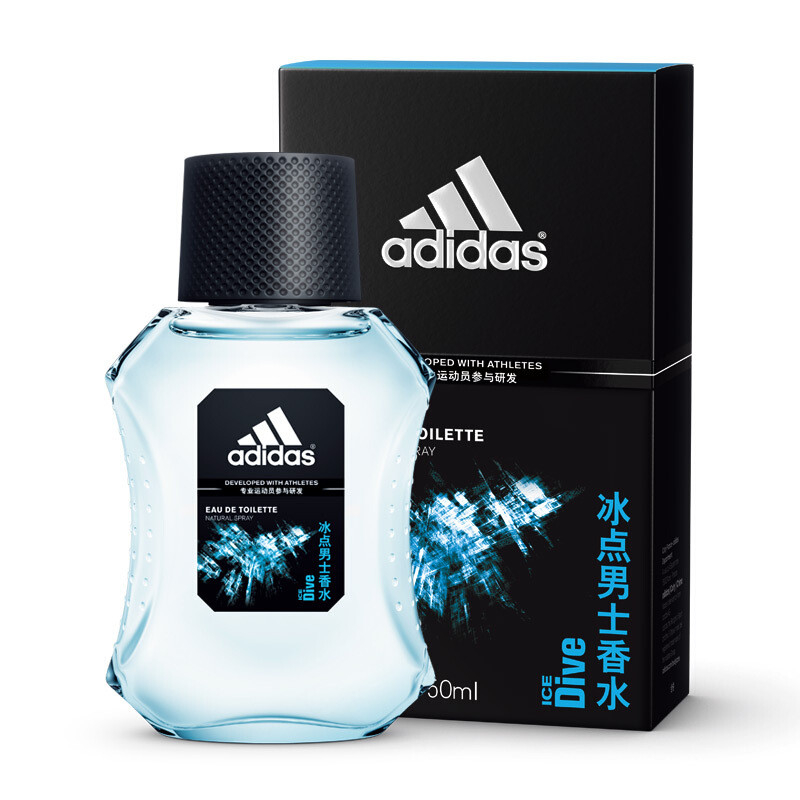 ADIDAS/阿迪达斯 男士香水-冰点 50ML 限时大促 阿迪达斯运动香水,一种敢于挑战的生活态度,一种节律的生活方式,让运动爱好者,运动魅力,闪耀个性光芒。JPY带授权招加盟代理