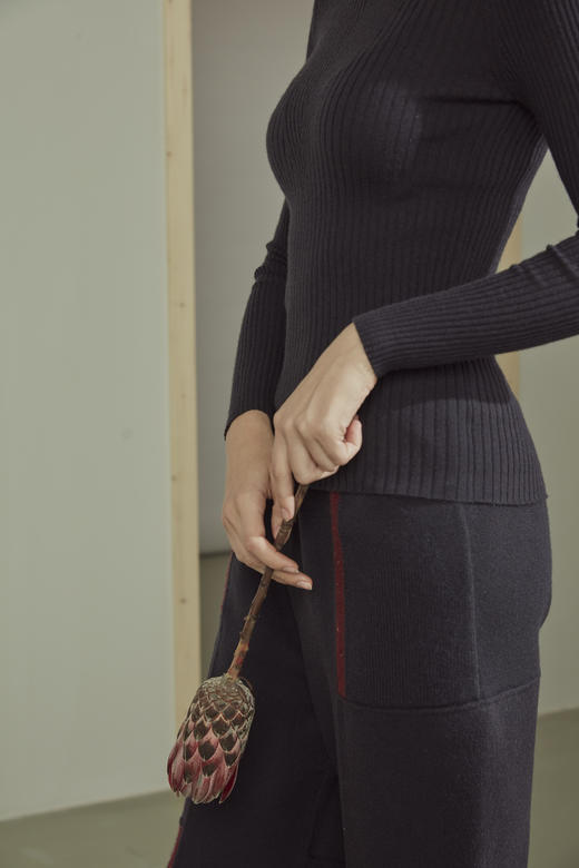 羊绒拼接萝卜裤 SJF91K143N 商品图3