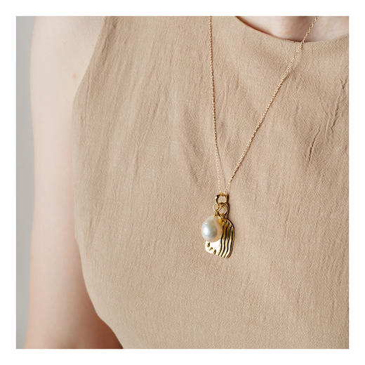 APRESI｜SWIRLING Pearl Pendant Necklace [自然线条感珍珠项链] 商品图2