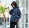 【女装羽绒服】*羽绒服女中长款韩版潮连帽加厚亮面白鸭绒外套 商品缩略图1