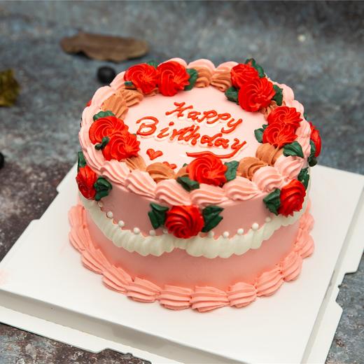 复古裱花玫瑰蛋糕 商品图2