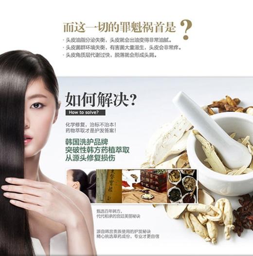 【精品推荐】韩国 Ryo/吕 绿吕含光耀护损伤修护洗发水+护发素套装400ml+400mlJPY带授权招加盟代理 商品图4