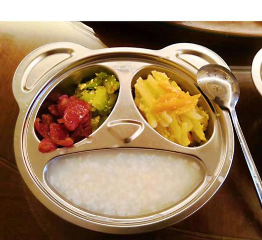 【餐具】304不锈钢餐具儿童食堂熊猫餐盘分格餐具饭盘 商品图1