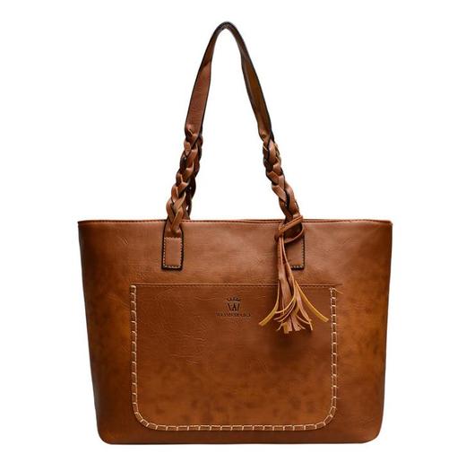 【服饰鞋包】冬季新款女包 时尚流苏大容量女包包 手提单肩包大包包 商品图0