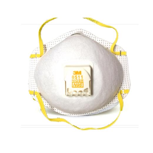 3M 8511带呼吸阀口罩（20个装）对沙尘暴、雾霾和PM2.5有良好的防护作用 商品图0